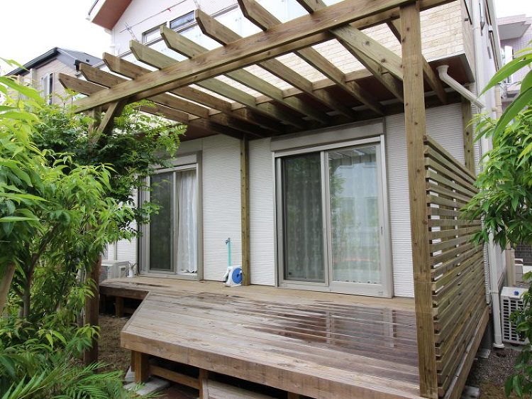 パーゴラ施工例 ページ 2 ウッドデッキ専門施工業者 株式会社エルビー...