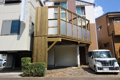 車庫上デッキ施工例 ページ 2 明治２０年創業 老舗材木屋発 ウッドデ...