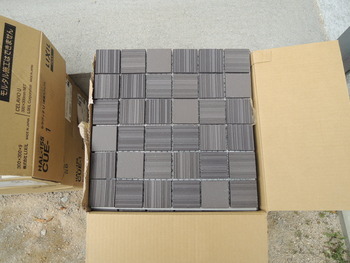 ガーデンルームのタイル工事! : 毎年受賞歴多数!外構専門店サコヤマエ...