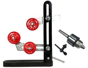 ピーウッド 木工旋盤用振れ止め＋ドリルチャックセット | 木工旋盤用別...