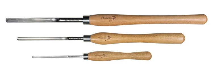 ピーウッド 木工旋盤用バイト ボウルガウジ3本セット | 木工切削,木...