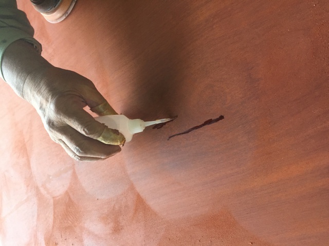 “天板補修” 大川匠の技 | 一枚板 | 高田製材所ブログ | 高田製...