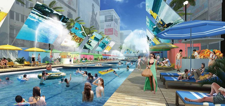 Dotonbori Pool - Shigeru Ban