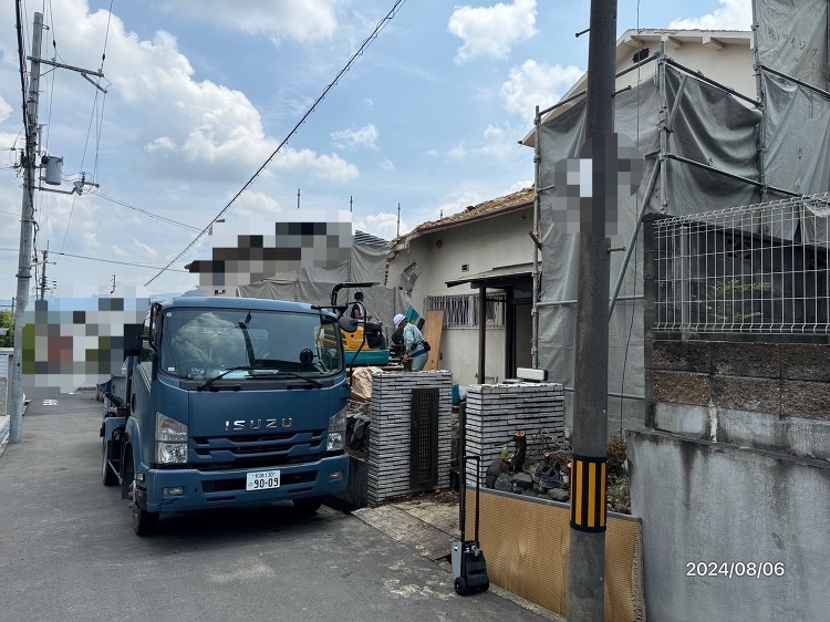 大阪府岸和田市・河内長野市の解体状況
