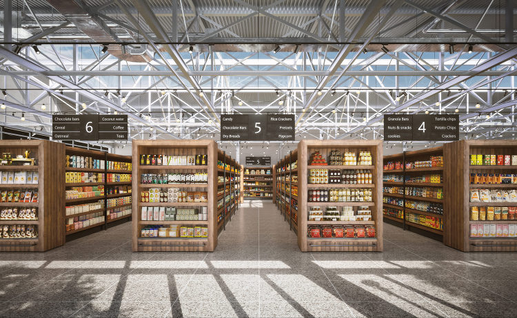 広告用CGパース制作:商業施設事例『 Supermarket 』| 建...