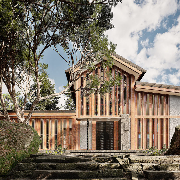 Traditional Japanese Hotel | 建築パース ...