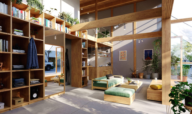 広告用CGパース制作:住宅・不動産事例『HOUSE CYCLE CLU...