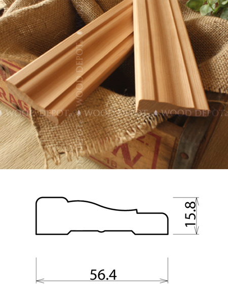 木製ドア WOOD DEPOT / HWM356 ケーシング (額縁)...