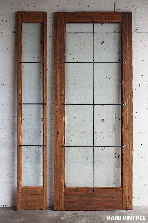 木製ドア WOOD DEPOT / 木製玄関ドア 親子 アイアン格子 ...