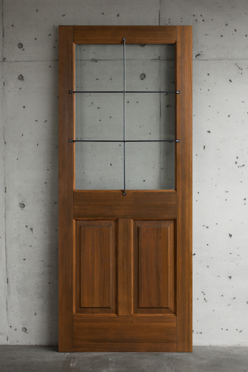 木製ドア WOOD DEPOT / 木製玄関ドア アイアン格子 ID-...