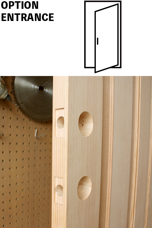 木製ドア WOOD DEPOT / 【玄関用 オプション】片開き戸加工...