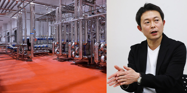 雪印メグミルク株式会社 磯分内工場 バター棟の足元を支える特別仕様の塗...