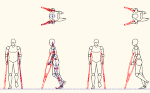 人物モデル化 松葉杖使用 JWW | CAD-DATA.com