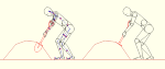人物モデル化 スコップで作業をする男性 DXF | CAD-DATA....