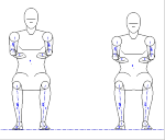 人物モデル化 (成人男性 正面着座) JWW | CAD-DATA.c...