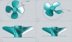 小型4枚羽根プロペラ | CAD-DATA.com