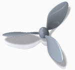 飛行機のプロペラ(50cm) | CAD-DATA.com