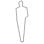 男性の添景図 立面 | CAD-DATA.com