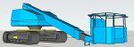 高所作業車キャタピラ CADデータ(skp)|Free CAD Dat...