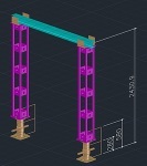 四角支柱門型 | CAD-DATA.com