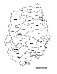 岩手県の白地図 | CAD-DATA.com