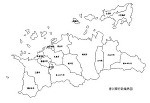 香川県の白地図 | CAD-DATA.com