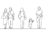 人物セット2 DXF | CAD-DATA.com