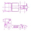 三菱ふそう 3軸トラクタヘッド | CAD-DATA.com