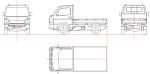 minicab_truck 2D | CAD-DATA.com