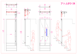 階段場に遮音の為の折れ戸を(ｱﾄﾑOFD-3N)取付、軌跡図有 | C...