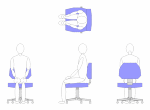 人と椅子（mcd） | CAD-DATA.com