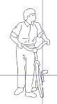 自転車を押す人 | CAD-DATA.com