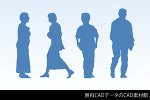 人物CADデータ（男性、女性） | CAD-DATA.com