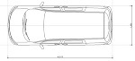ワゴン車 平面図 | CAD-DATA.com