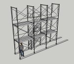 枠組足場階段枠W1200(簡易版) | CAD-DATA.com