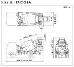 生コン車 5.5ｔ車 EA22 | CAD-DATA.com