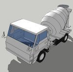 生コン車2t(カラー) | CAD-DATA.com