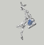 SK135SR回転フォーク仕様(作業姿勢図) | CAD-DATA.c...