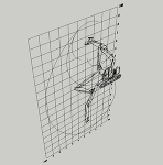 SK135SR回転フォーク仕様(作業姿勢図)テンプレート | CAD-...