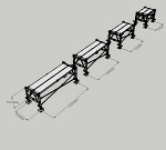 枠組足場調整枠W600×H500(簡易版) | CAD-DATA.co...