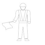 誘導員(交通整理) | CAD-DATA.com