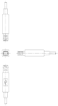 USBコネクタ(B)オス | CAD-DATA.com