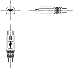 USBコネクタ(micro-b)オス | CAD-DATA.com