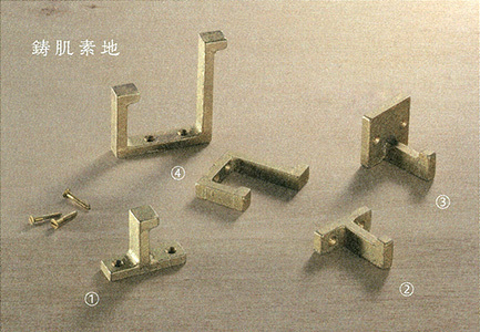 真鍮鋳物フック 小物掛け 鋳肌素地｜アイエムドア WBシリーズ