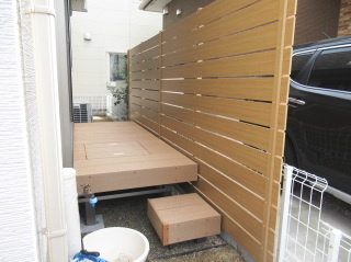 流山市でのウッドデッキ工事 | いしざき社長の庭ブログ
