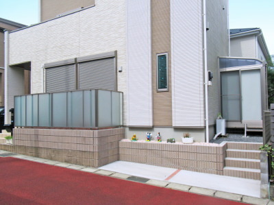 松戸市での外構工事完工間近! | いしざき社長の庭ブログ