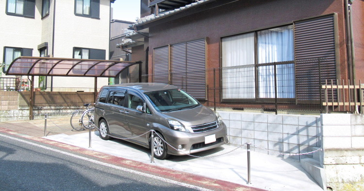 柏市での車庫リフォーム工事 | いしざき社長の庭ブログ