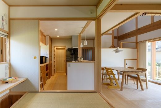 畳座スタディとペレットストーブのある家 - 事例紹介 - 神奈川エコハ...
