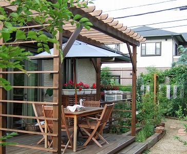 モッコウバラのためのパーゴラ 大津市 | 京阪グリーン | 滋賀・京都...