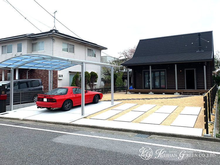 広々とした前庭をシンプルナチュラルに 彦根市 | 京阪グリーン | 滋...